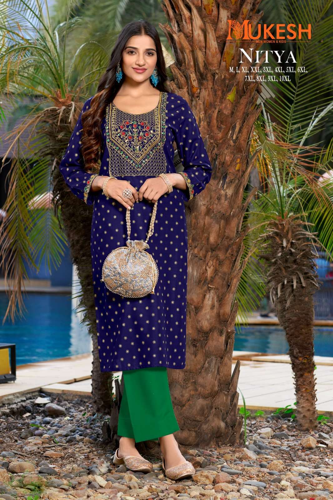 NITYA Beautiful Fancy Colorful Stylish Party Wear Occasional Wear Kurti At Wholesale Price