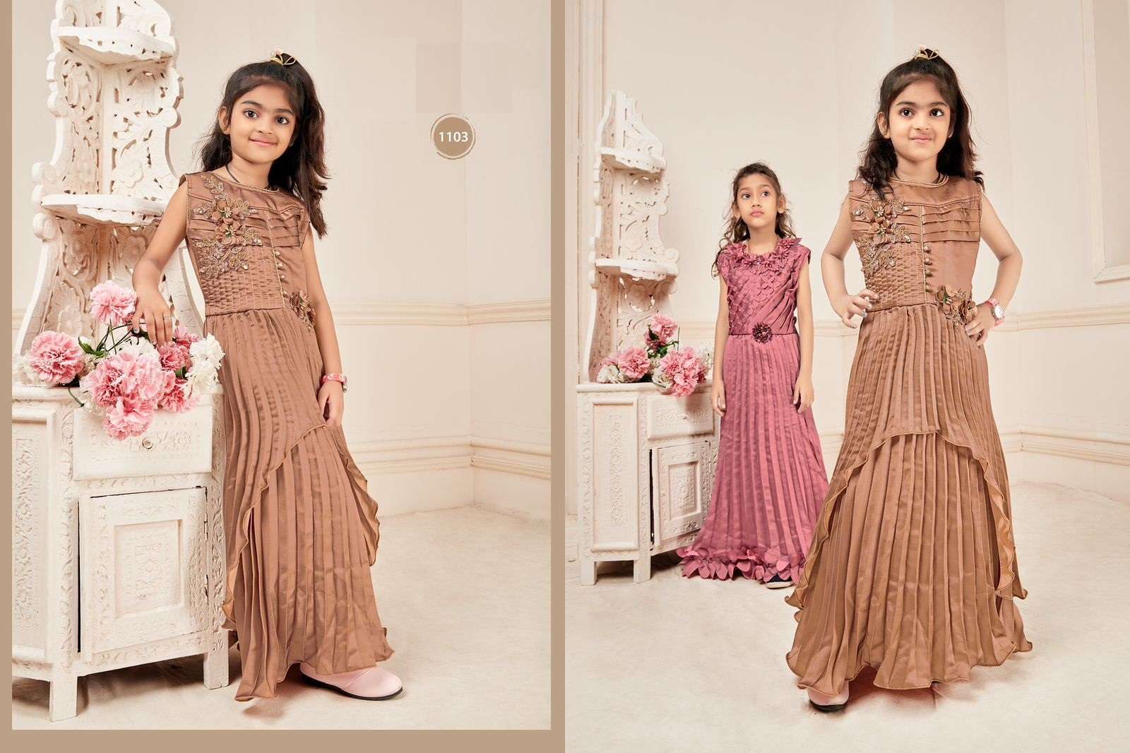  BABY GIRL VOL- 1 THE PREMIUM KIDS ANARKALI COLLECTION IN WHOLESALE RATE