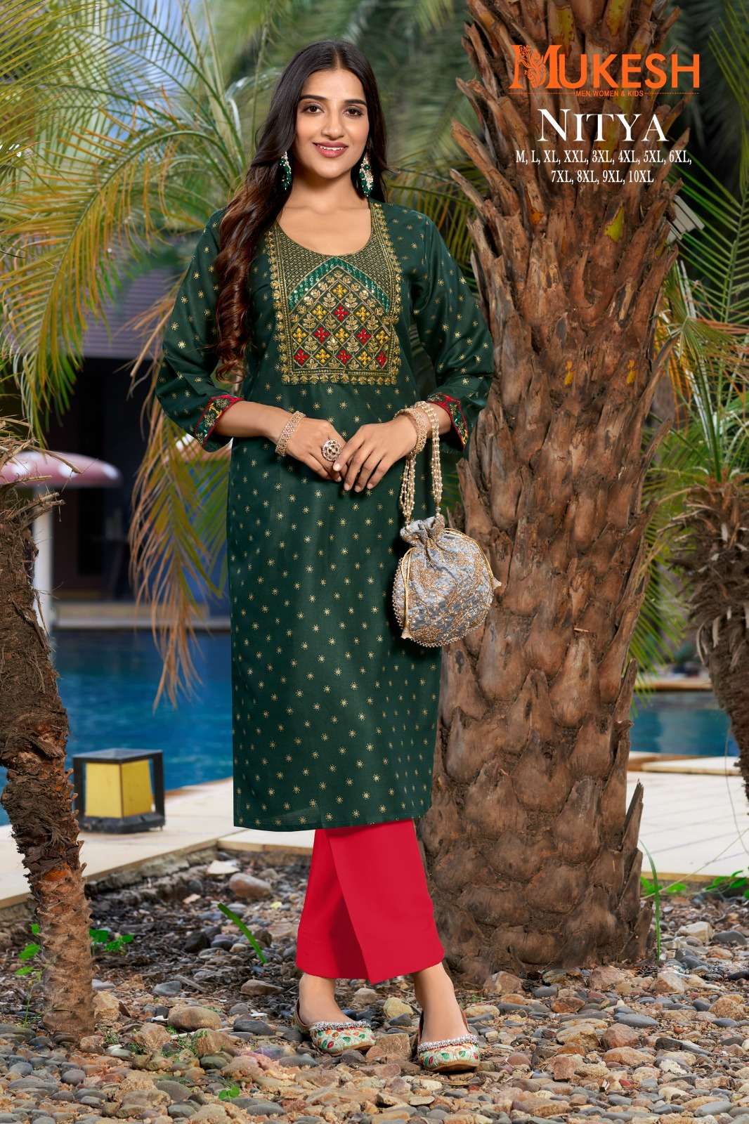  NITYA Beautiful Fancy Colorful Stylish Party Wear & Occasional Wear Kurti At Wholesale Price