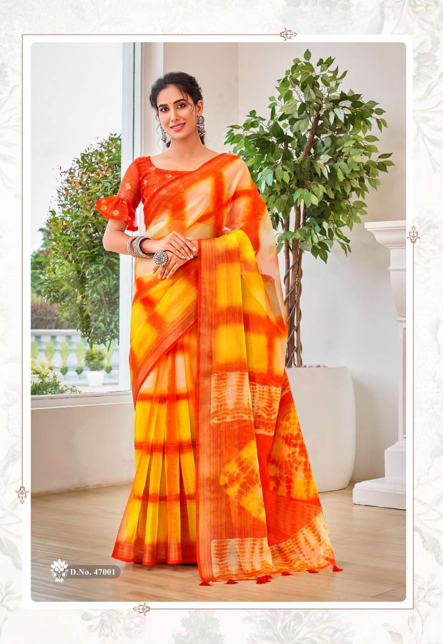  Weaves of saboori Colorful Stylish Fancy Casual Wear & Ethnic Wear Saree At Wholesale Price
